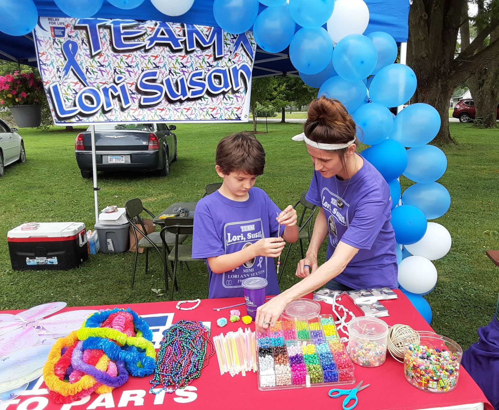 Relay lap beads